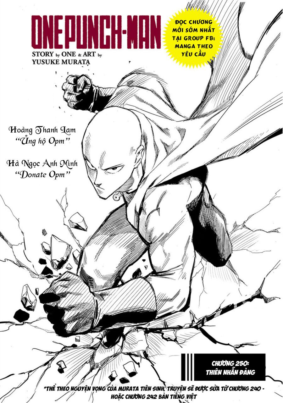 One Punch Man chapter 250 ảnh 1